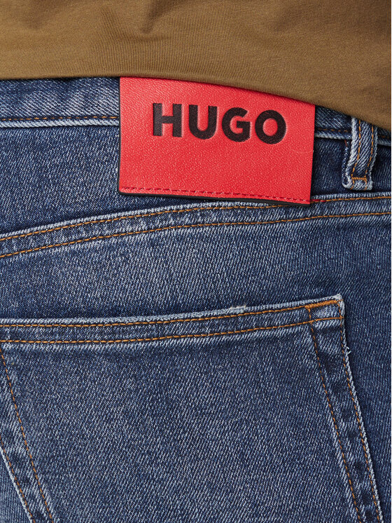 HUGO HUGO Jeans hlače 50542688 Modra Extra Slim Fit