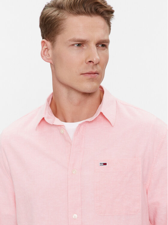 Tommy Jeans Tommy Jeans Πουκάμισο DM0DM18962 Ροζ Regular Fit