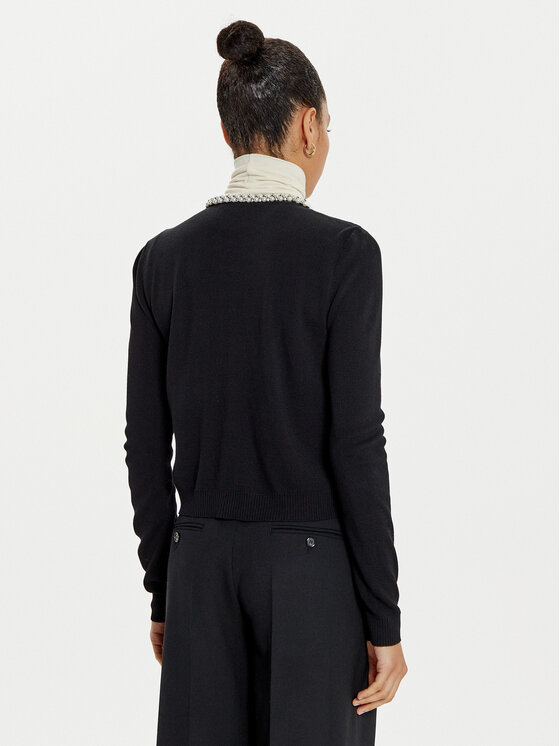 KARL LAGERFELD KARL LAGERFELD Kardigan 246W2003 Crna Slim Fit
