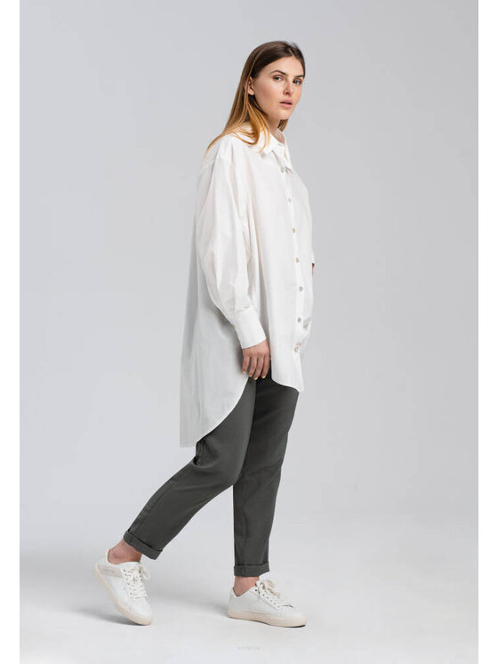 Look Made With Love Look Made With Love Koszula Look 1137 Alfama white Biały Over Fit