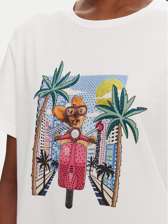 Liu Jo Liu Jo T-Shirt WA5260 JS003 Bílá Regular Fit