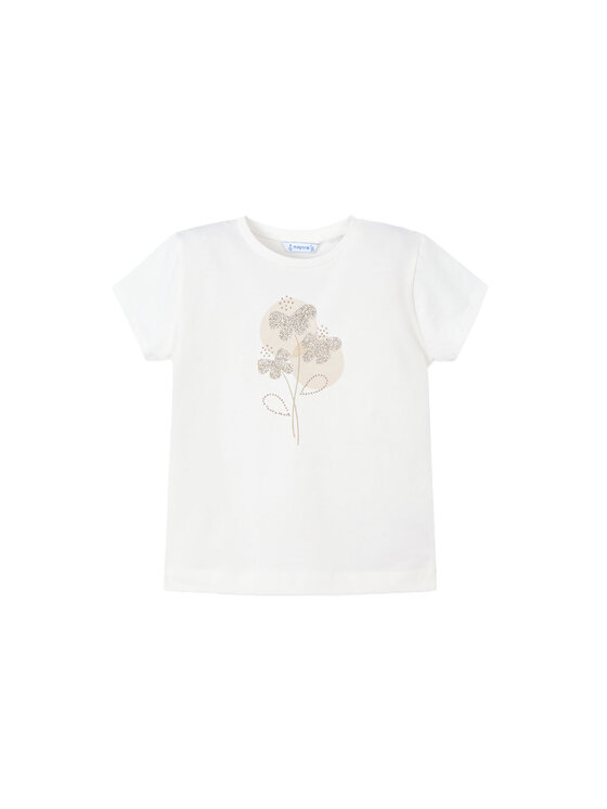 Mayoral T-Shirt 174 Écru Regular Fit
