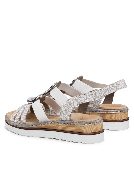 Rieker Rieker Sandalen 679L4-80 Weiß