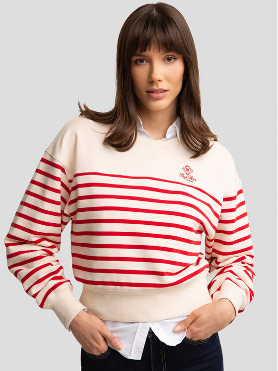 BIG STAR BIG STAR Bluza ROSA_103_170 Beżowy Classic Fit