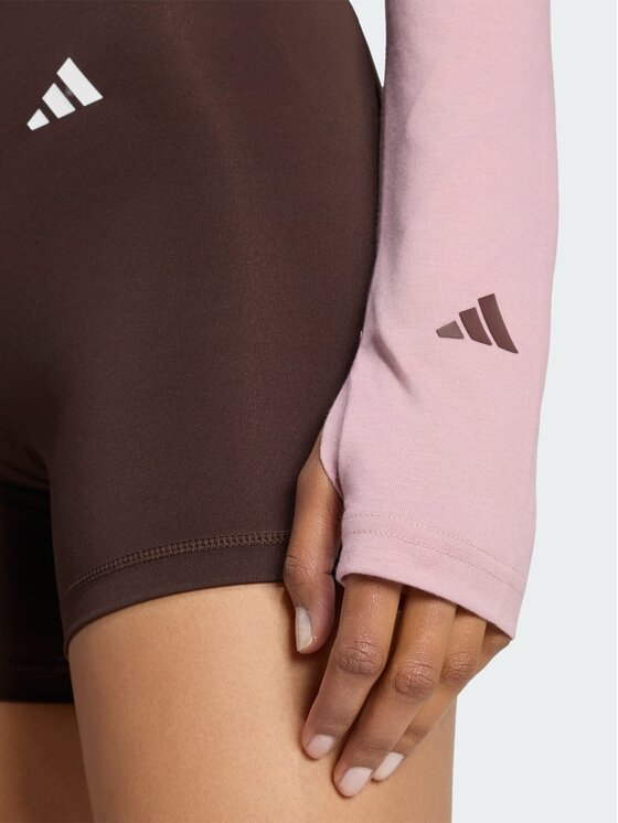 adidas adidas Top 165764 Czerwony ciemny Slim Fit