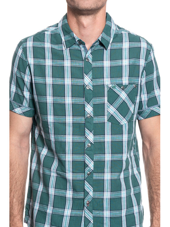 Mustang Mustang Camicia COLLIN CHECK SHIRT Bianco Regular Fit