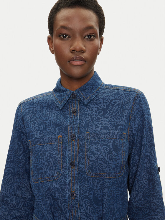 Olsen Olsen Jeans haljina 13002015 Tamnoplava Regular Fit