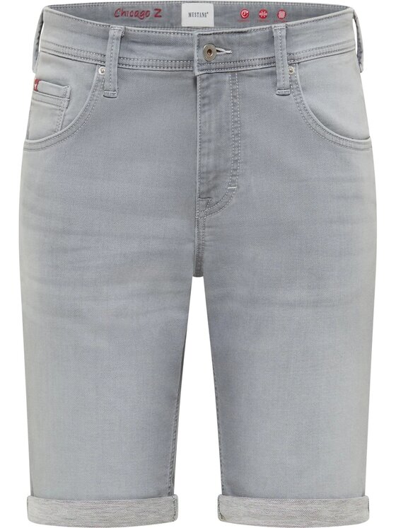 Mustang Mustang Pantaloncini di jeans Style Chicago Shorts Z Grigio Slim Fit