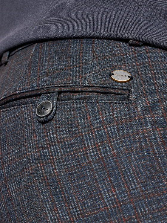 Pantaloni di tessuto 4096 86839 Blu scuro Regular