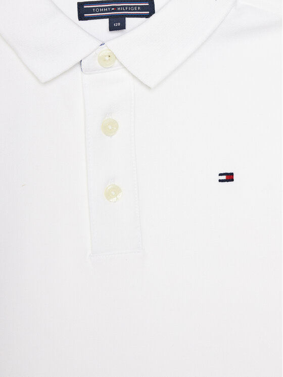 Tommy Hilfiger Tommy Hilfiger Polo KB0KB03975 Biały Regular Fit