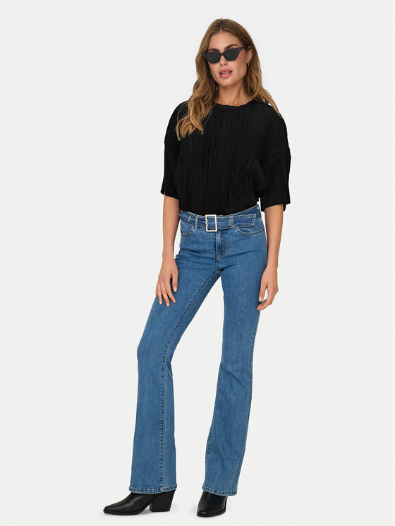 ONLY ONLY Bluză Ravenna 15318506 Negru Regular Fit