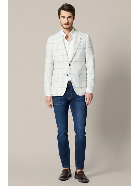 Lancerto Lancerto Marynarka Edolo MA131126000032 Beżowy Regular Fit