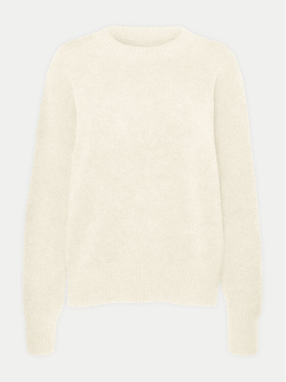 Vero Moda Vero Moda Sweter Boom 10320463 Écru Loose Fit