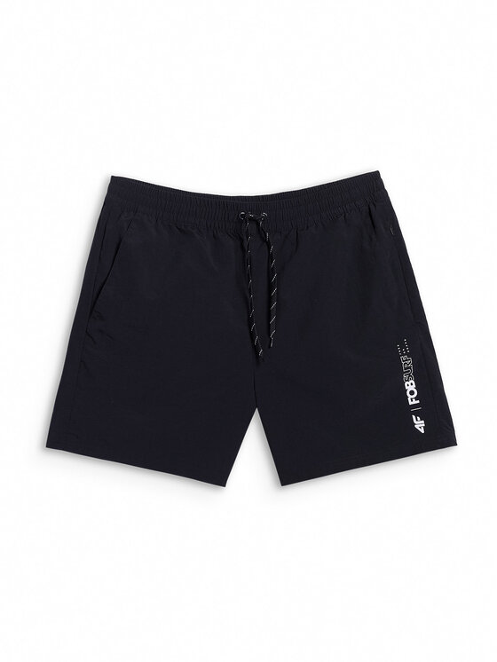 4F 4F Szorty kąpielowe FOB SUMMER Czarny Regular Fit