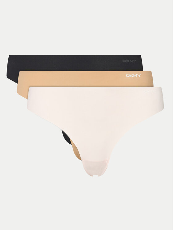 Komplet 3 par stringów DKNY