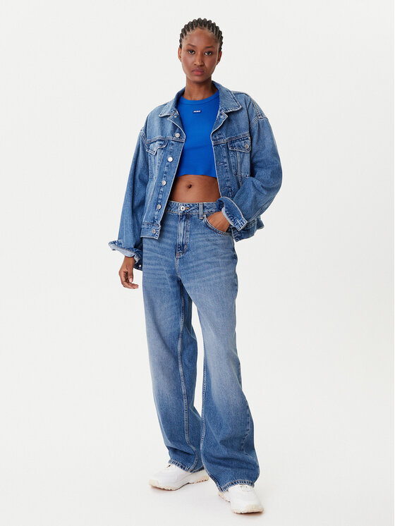 HUGO HUGO Teksad Leni_B 50546357 Sinine Loose Fit