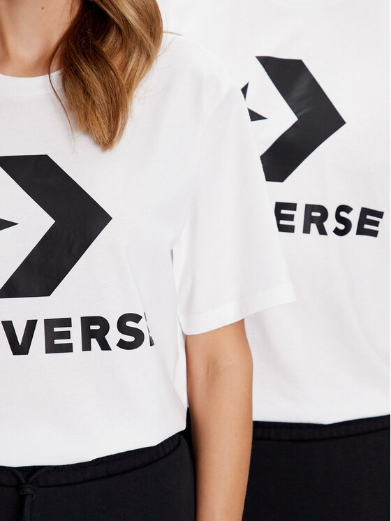 Converse Converse T-Shirt Unisex Chuck Patch 10025458-A03 Biały Standard Fit