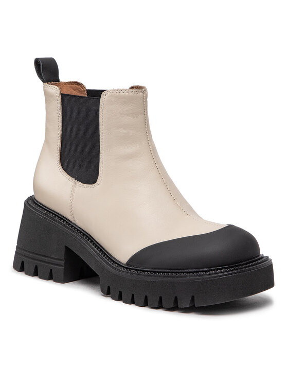 Eva Minge Eva Minge Klassische Stiefeletten EM-44-12-001521 Beige