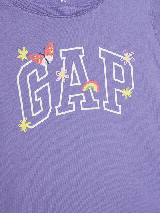 Gap Gap Marškinėliai 710283-05 Violetinė Regular Fit