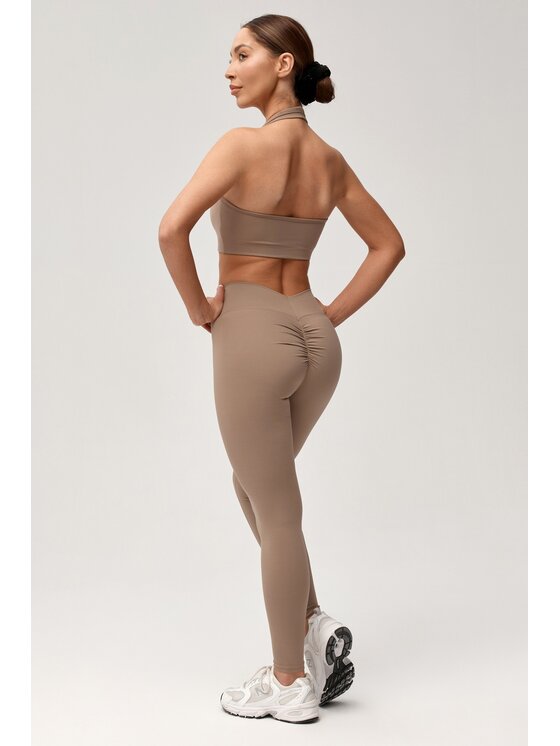 ROUGH RADICAL ROUGH RADICAL Legginsy ZOYA PUSH-UP Brązowy Slim Fit
