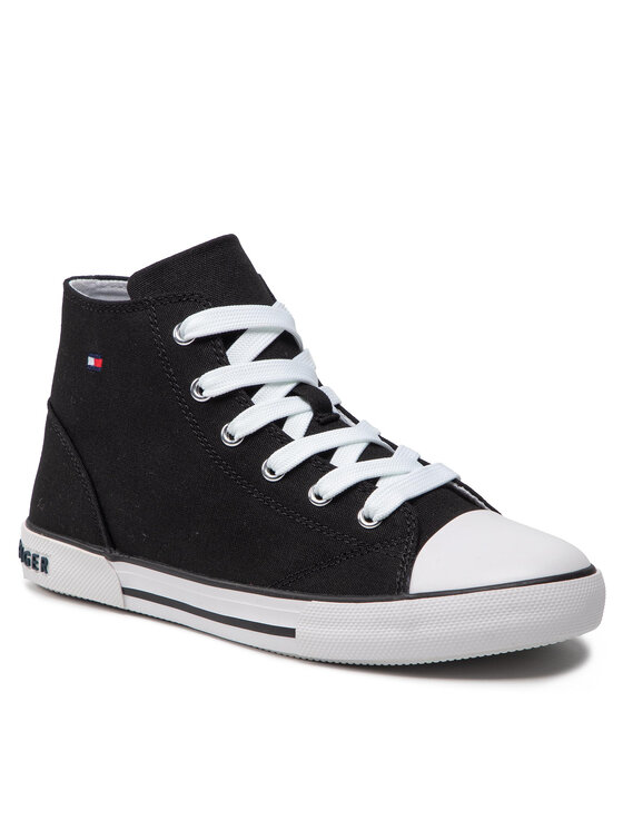 Tommy Hilfiger Tommy Hilfiger Sneakers Higt Top Lace-Up Sneaker T3X4-32209-0890 S Μαύρο