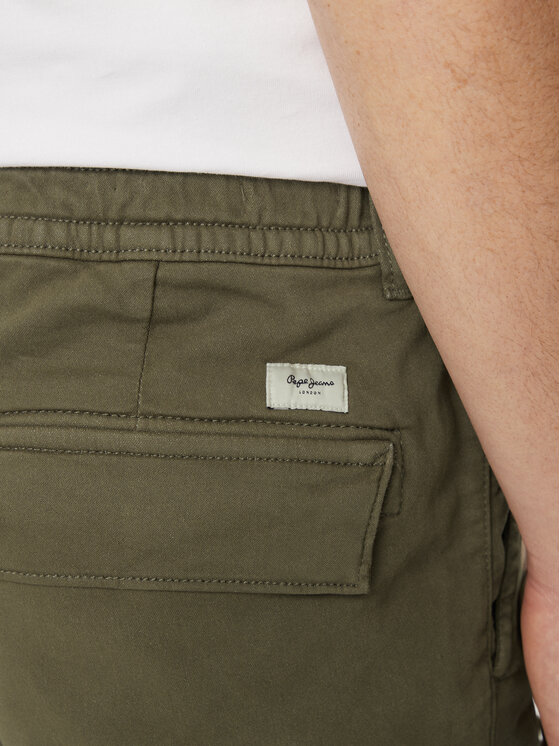 Pepe Jeans Pepe Jeans Kratke hlače Gymdigo Cargo Short PM801077 Kaki Regular Fit