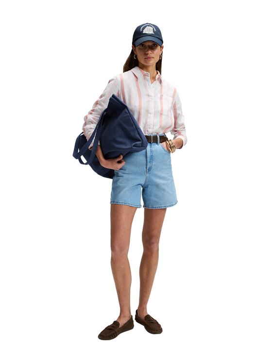Lee Lee Szorty jeansowe Stella Short Niebieski Relaxed Fit