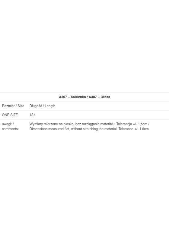 Awama Awama Sukienka letnia A307 Żółty Basic Fit
