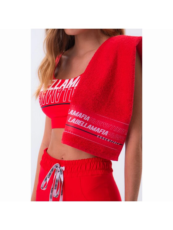 LaBellaMafia LaBellaMafia Ręcznik LABELLAMAFIA TOWEL ESSENTIALS RED Czerwony