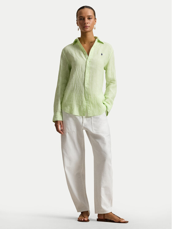 Polo Ralph Lauren Polo Ralph Lauren Košile 211A96158001 Zelená Classic Fit