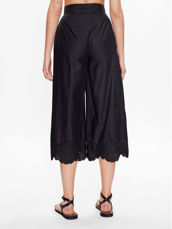 TWINSET TWINSET Παντελόνα 231TT2305 Μαύρο Relaxed Fit