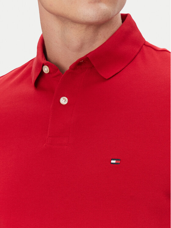 Tommy Hilfiger Tommy Hilfiger Polo marškinėliai 1985 MW0MW17770 Raudona Regular Fit