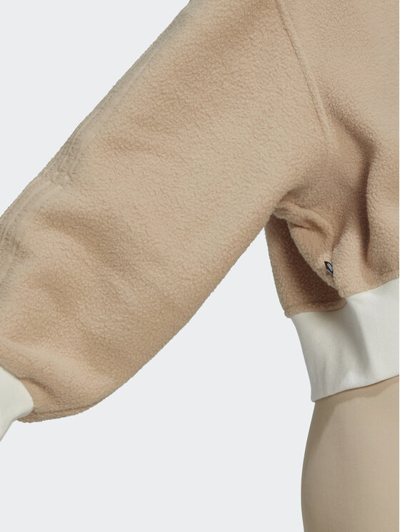 adidas adidas Fleecejacke HM1607 Beige Regular Fit