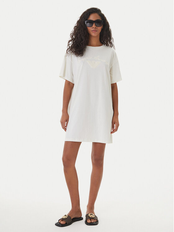 Emporio Armani Emporio Armani Vestito da giorno EW004078 AF20244 U1131 Bianco Regular Fit