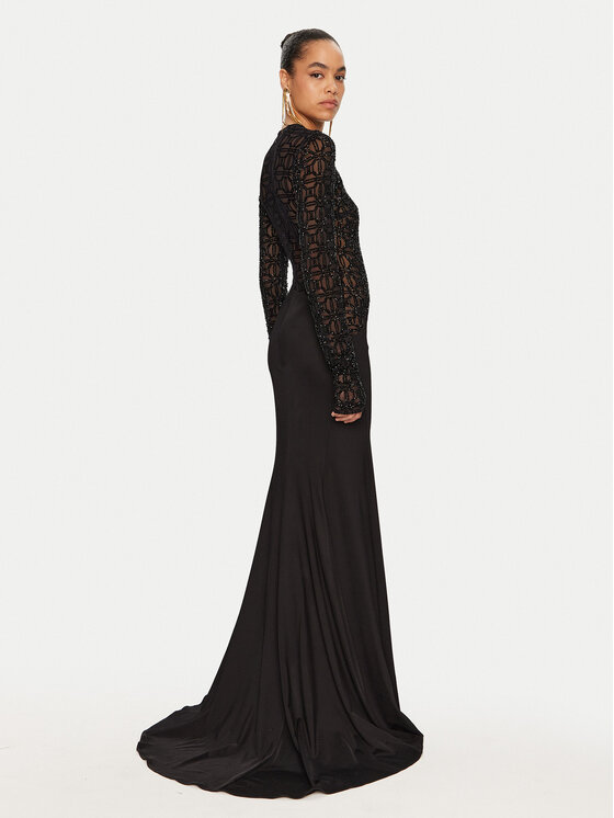Elisabetta Franchi Elisabetta Franchi Õhtune kleit Red Carpet AB65947E2 Must Regular Fit