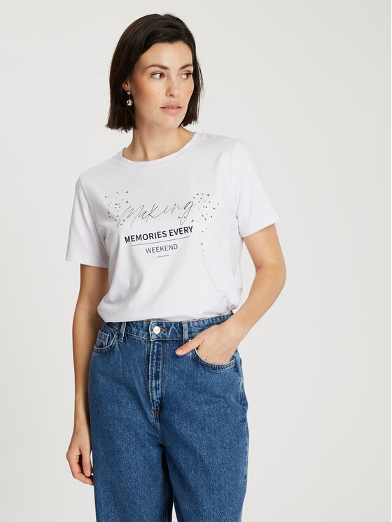 Cross Jeans Cross Jeans T-Shirt 56236-008 Biały