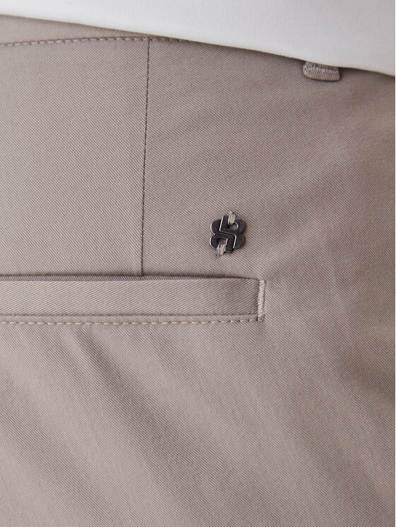 BOSS BOSS Riidest püksid C-Genius 50555035 Beež Slim Fit