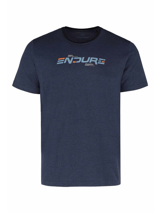 Volcano Volcano T-Shirt T-ENDE Granatowy Regular Fit