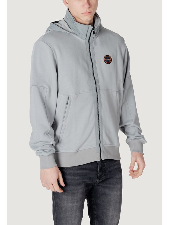 Napapijri Napapijri Felpa B-AMBRA FZH Grigio Casual Fit