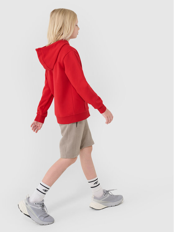 4F 4F Bluza BASIC+ Czerwony Oversize