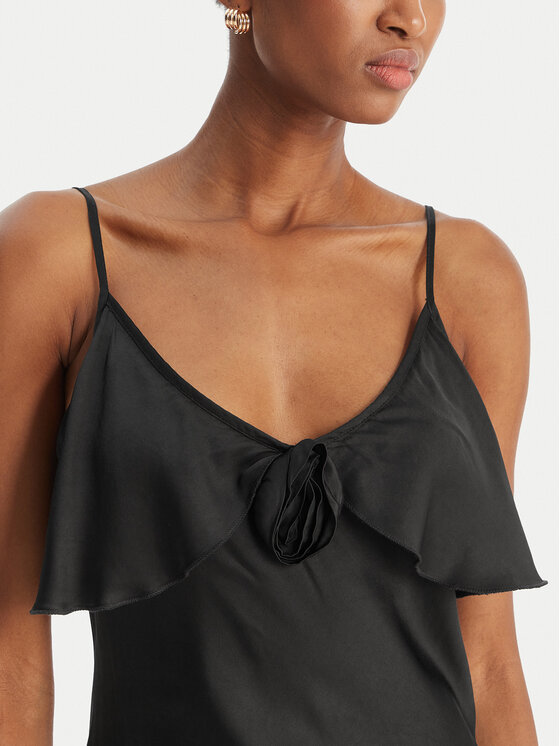 Fracomina Fracomina Rochie cocktail FS26SD2007W58301 Negru Slim Fit