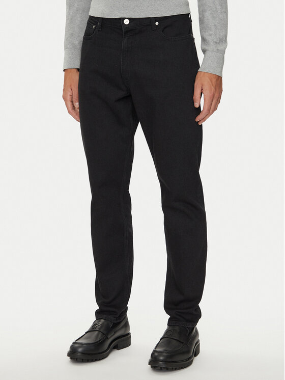 Calvin Klein Džinsi K10K112535 Melns Tapered Fit