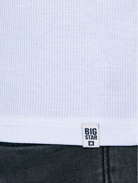 BIG STAR BIG STAR T-Shirt BASICAG Biały Slim Fit