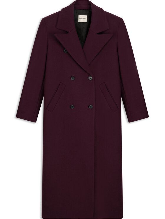 MARI PRETI MARI PRETI Cappotto Caldessa Bordeaux Regular Fit