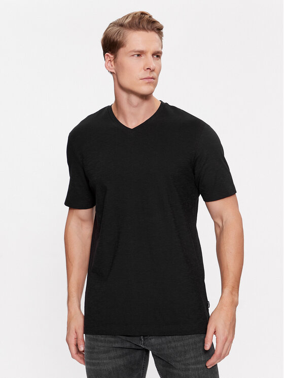 Boss Tricou Tilson 60 50468433 Negru Regular Fit