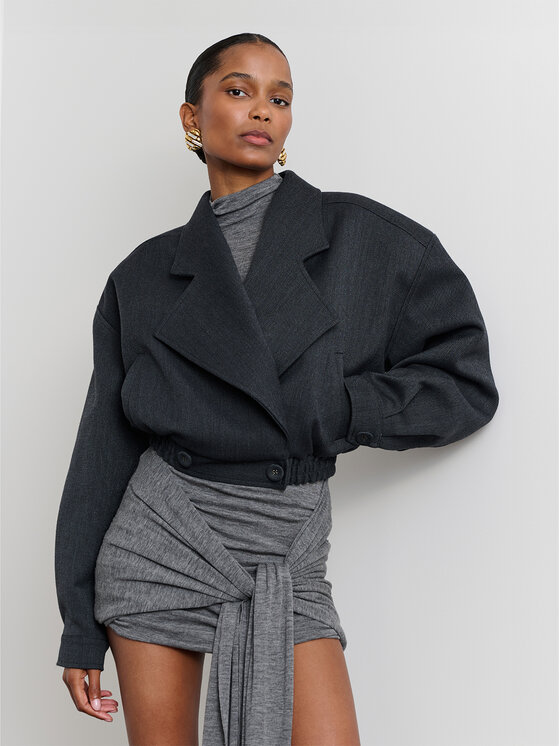 La Mania La Mania Bomber CHARLESTON Grigio Classic Fit