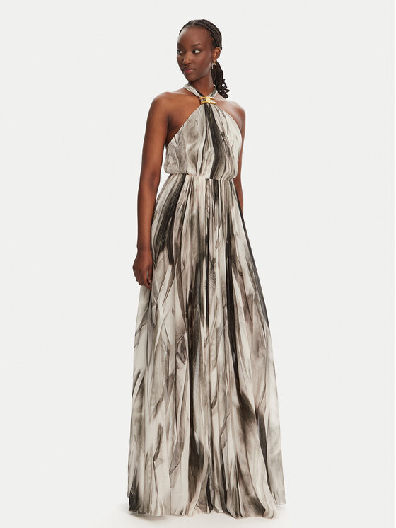 Elisabetta Franchi Elisabetta Franchi Sukienka letnia ABR4752E2 E84 Czarny Regular Fit