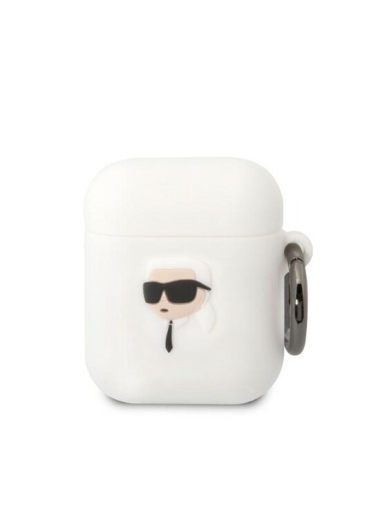 KARL LAGERFELD KARL LAGERFELD Etui na słuchawki AirPods 1/2 Biały