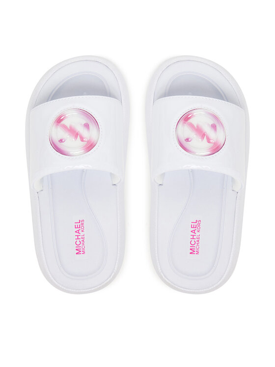 MICHAEL Michael Kors MICHAEL Michael Kors Şlapi Raelynn Bubble MK03835101 Alb