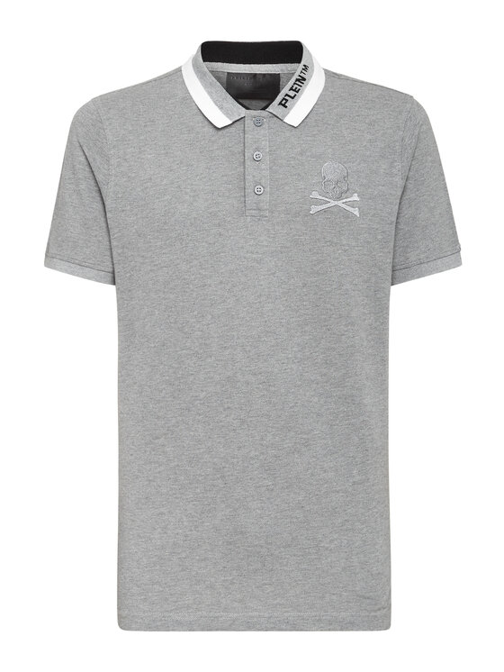 PHILIPP PLEIN PHILIPP PLEIN Polo 10407 Beżowy Slim Fit